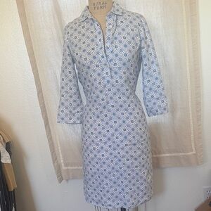 J. McLaughlin Blue Floral Women's Dress (@)